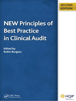 cover image of New Principles of Best Practice in Clinical Audit